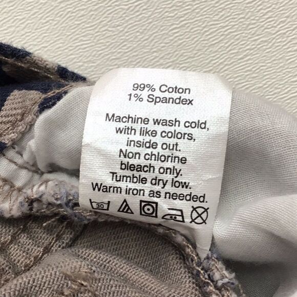 J. Crew Factory Stretch Blue Diamond Pattern Jeans - Picture 11 of 12